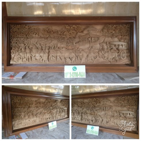 Excotic Wood art  Ukiran relief 3 dimensi : ukir relief 3 